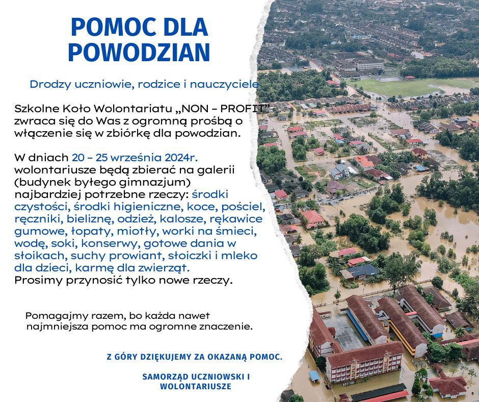 Pomoc dla powodzian - zbiórka