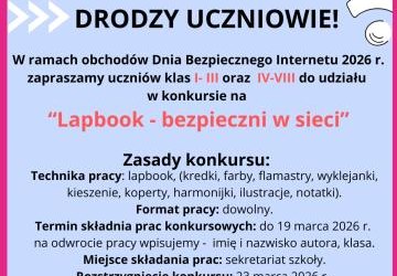 Konkurs DZIEŃ BEZPIECZNEGO INTERNETU 2026