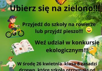 Ubierz się na zielono! - Obchody Dnia Ziemi