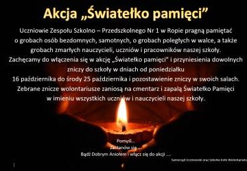 Akcja „Światełko pamięci”